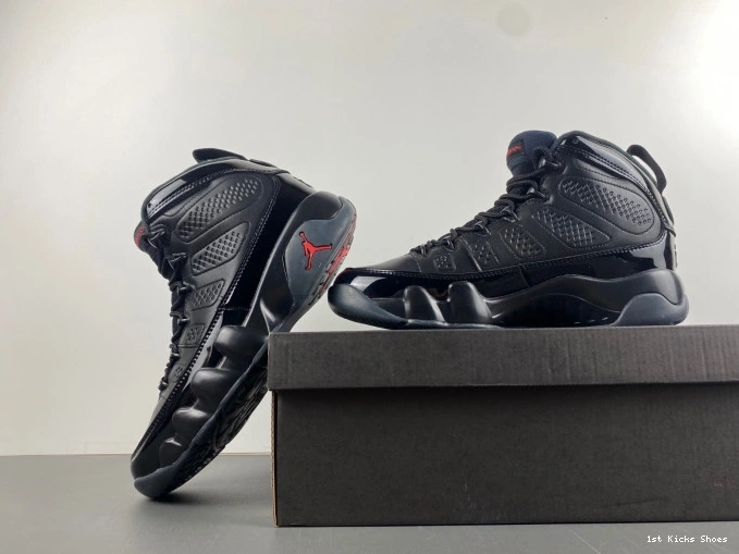 1st Kicks 302370-014 Retro Bred Air Jordan 9 Patent 0709